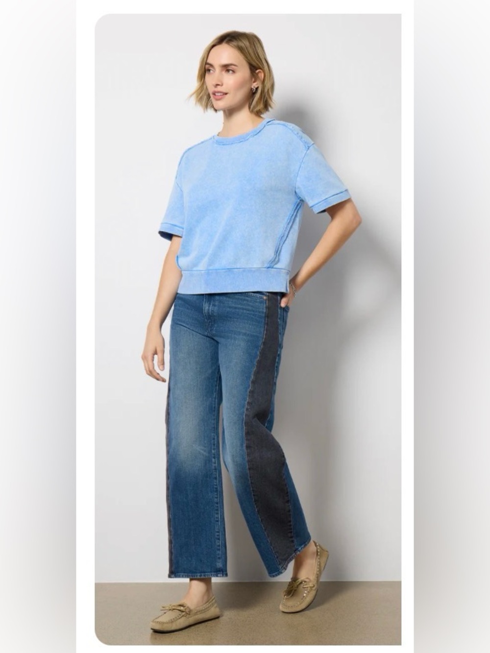 Evereve Lizzie Short Sleeve Sweatshirt